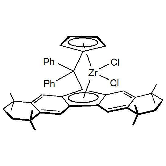 Dichloro[(η5-2,4-cyclopentadien-1-ylidene)(diphenylmethylene)[(5a,5b,11a,12,12a-η)-1,2,3,4,7,8,9,10-octahydro-1,1,4,4,7,7,10,10-octamethyl-12H-dibenzo[b,h]fluoren-12-ylidene]]zirconium